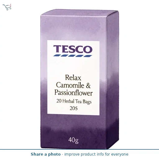 Tesco Relax Camomile & Passionflower 20 Herbal Tea Bags 40g