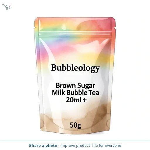 Bubbleology Brown Sugar Milk Bubble Tea 20ml + 50g