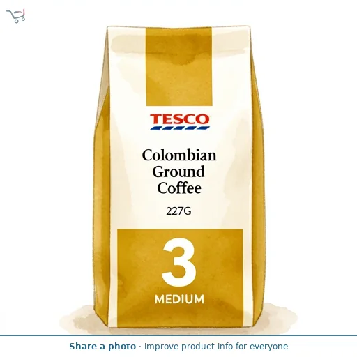 Tesco Colombian Ground Coffee 227G