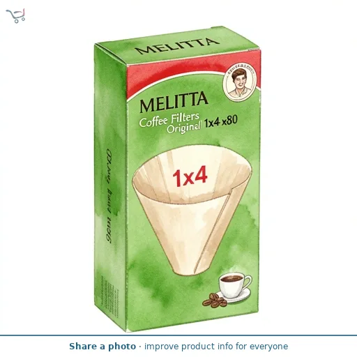 Melitta Coffee Filters Original 1x4 x80