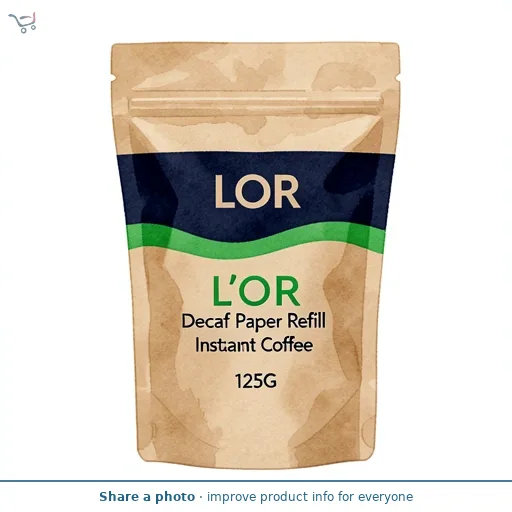 L'OR Decaf Paper Refill Instant Coffee 125G