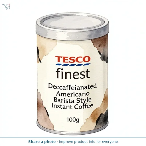 Tesco Finest Decaffeinated Americano Barista Style Instant Coffee 100g