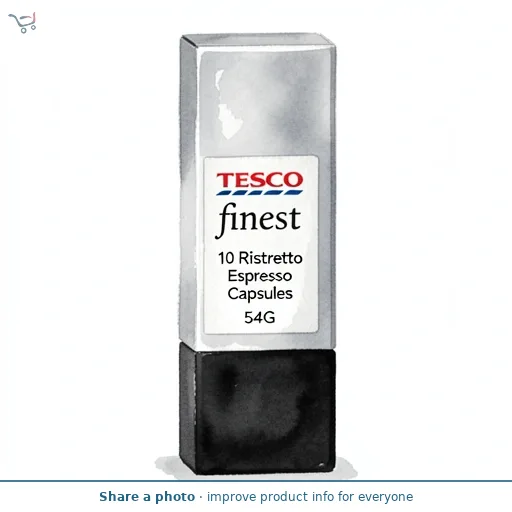 Tesco Finest 10 Ristretto Espresso Capsules 54G