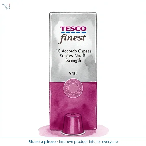 Tesco Finest 10 Accordo Capsules No. 8 Strength 54G