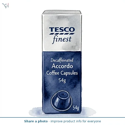 Tesco Finest Decaffeinated Accordo Coffee Capsules 54g