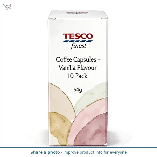 Tesco Finest Coffee Capsules - Vanilla Flavour 10 Pack 54g