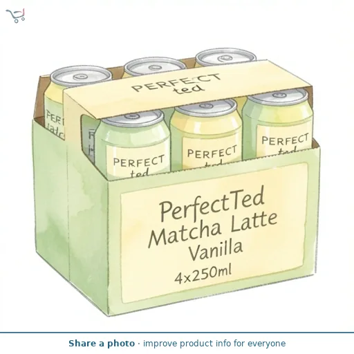 PerfectTed Matcha Latte Vanilla 4x250ml