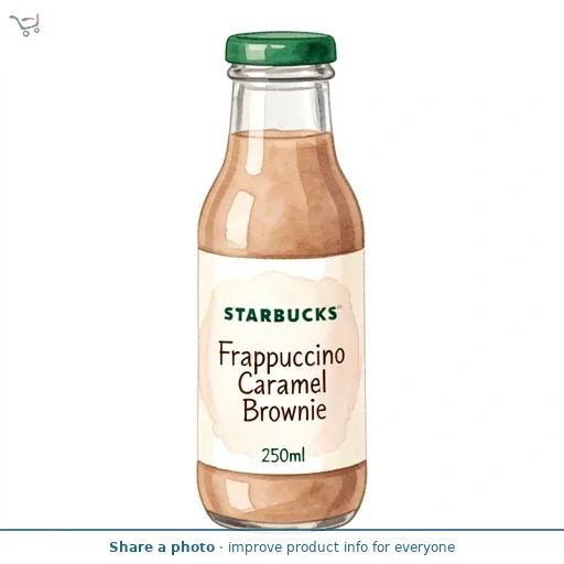 Starbucks Frappuccino Caramel Brownie Flavour Coffee Drink, Limited Edition 250ml