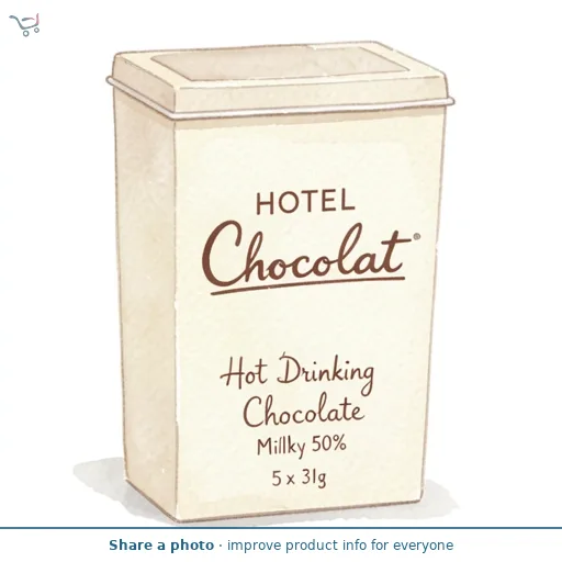 Hotel Chocolat Hot Drinking Chocolate Milky 50% 5 x 31g