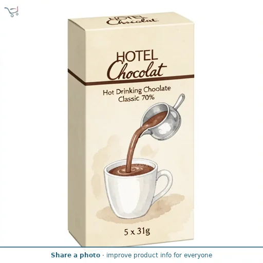 Hotel Chocolat Hot Drinking Chocolate Classic 70% 5 x 31g