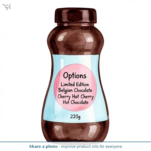 Options Limited Edition Belgian Chocolate Cherry Hot Chocolate 220g