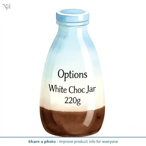 Options White Choc Jar 220g