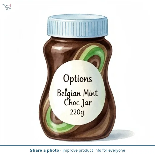 Options Belgian Mint Choc Jar 220g