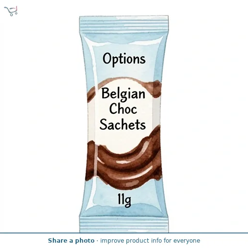 Options Belgian Choc Sachets 11g