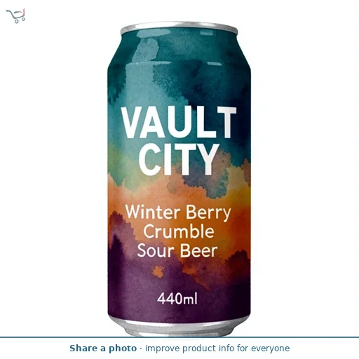 Vault City Winter Berry Crumble Sour Beer 440ml