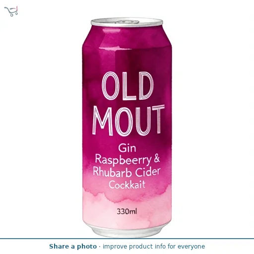 Old Mout Cider Gin Cocktail Raspberry & Rhubarb Can 330ml