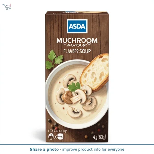 ASDA Classic Mushroom Flavour Soup in a Cup 4 x 20g (80g)