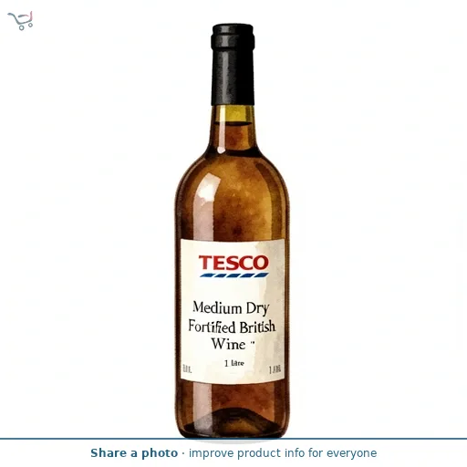 Tesco Medium Dry Fortified British Wine 1 Litre