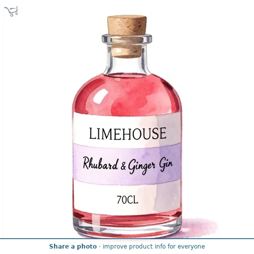 Limehouse Rhubarb & Ginger Gin 70Cl