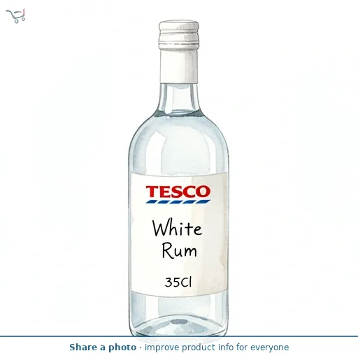 Tesco White Rum 35Cl
