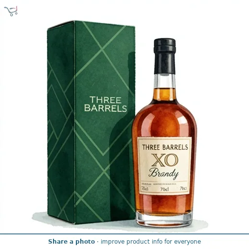 Three Barrels XO Rare Extra Old French Brandy 70cl