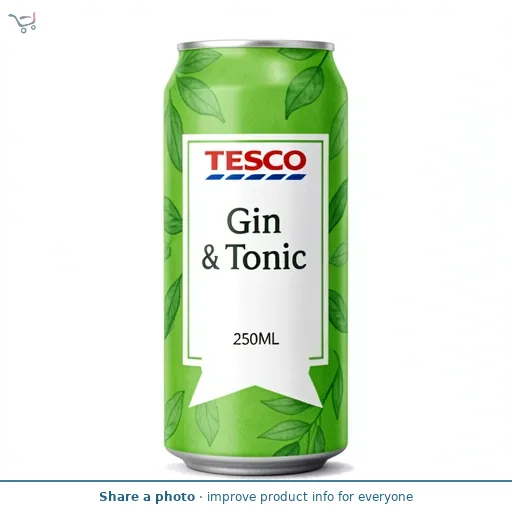 Tesco Gin & Tonic 250Ml