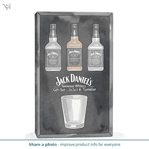 Jack Daniel's Tennessee Whiskey Gift Set - 3x5cl & Tumbler