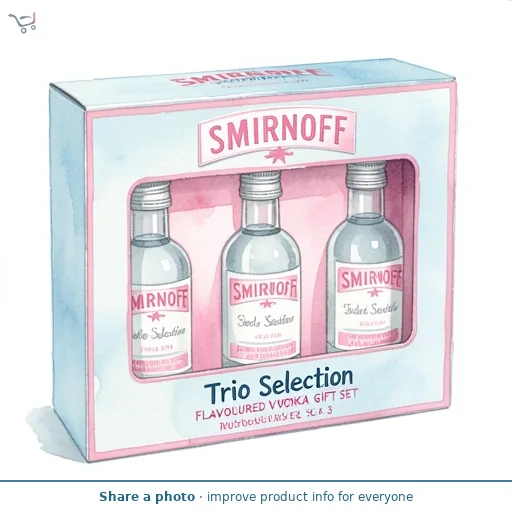 Smirnoff Trio Selection Flavoured Vodka Gift Set 5cl x 3