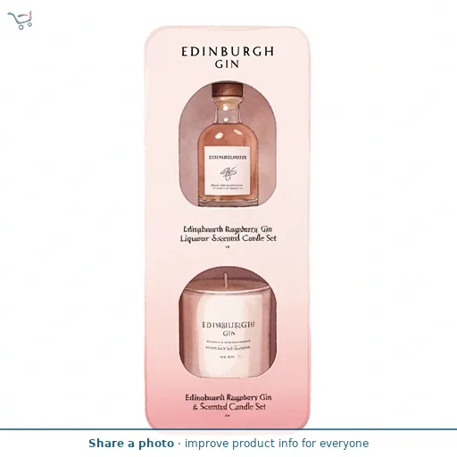 Edingburgh Raspberry Gin Liqueur & Scented Candle Set