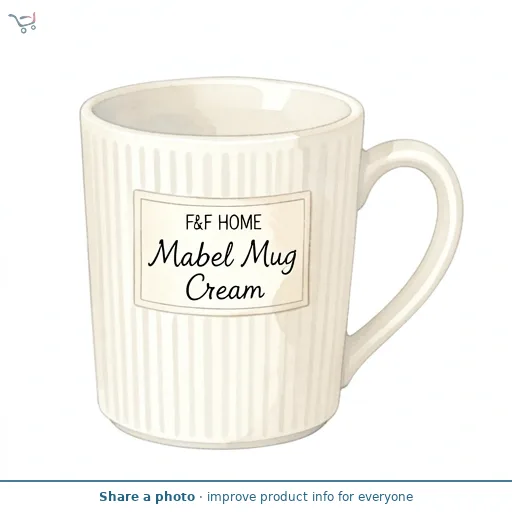 F&F Home Mabel Mug Cream 