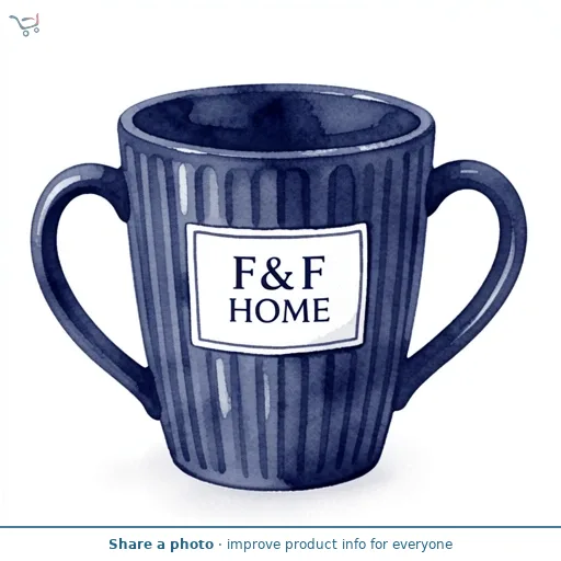 F&F Home Rib Mug - Navy
