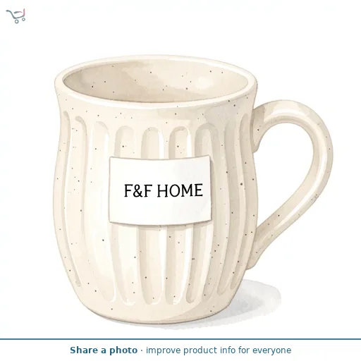 F&F Home Rib Mug - Cream