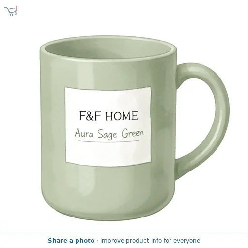 F&F Home Aura Mug Sage Green