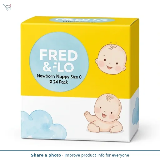 Fred & Flo Newborn Nappy Size 0 24 Pack