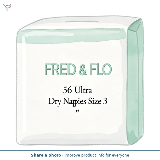Fred & Flo 56 Ultra Dry Nappies Size 3