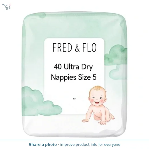 Fred & Flo 40 Ultra Dry Nappies Size 5