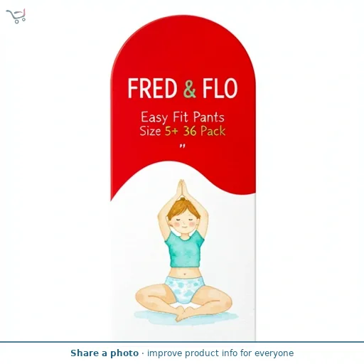 Fred & Flo Easy Fit Pants Size 5+ 36 Pack