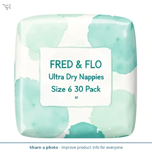 Fred & Flo Ultra Dry Nappies Size 6 30 Pack