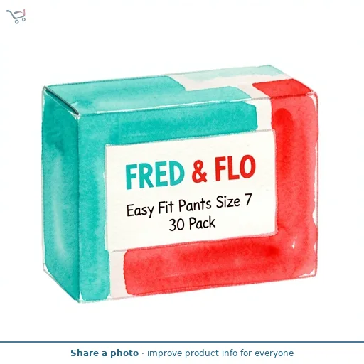 Fred & Flo Easy Fit Pants Size 7 30 Pack