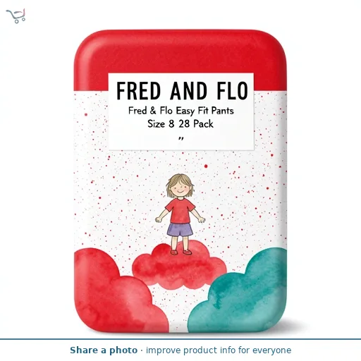 Fred & Flo Easy Fit Pants Size 8 28 Pack