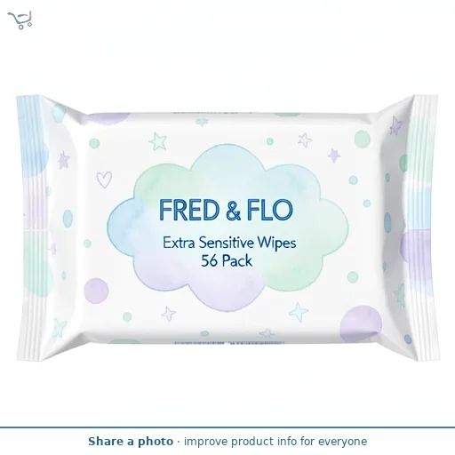 Fred & Flo Extra Sensitive Wipes 56 Pack