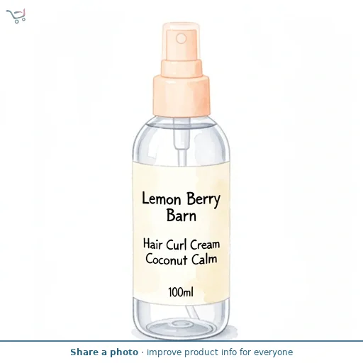 Lemon Berry Barn Hair Curl Cream Coconut Calm 100ml
