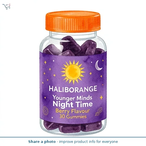 Haliborange Younger Minds Night Time Berry Flavour 30 Gummies
