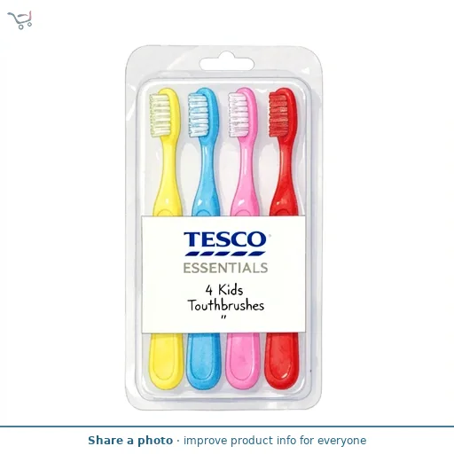 Tesco Essentials 4 Kids Toothbrushes
