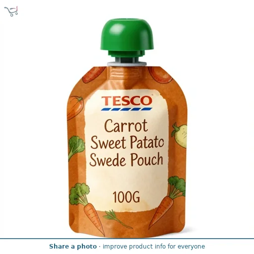 Tesco Carrot Sweet Potato Swede Pouch 100G