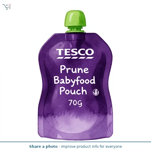 Tesco Prune Babyfood Pouch 70G