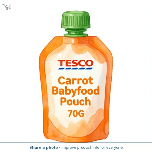 Tesco Carrot Babyfood Pouch 70G