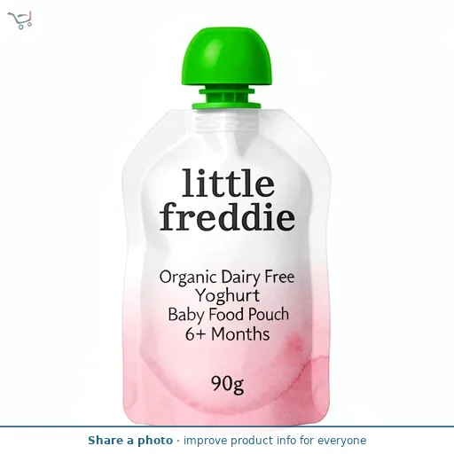 Little Freddie Organic Dairy Free Strawberry Yoghurt Baby Food Pouch 6+ M