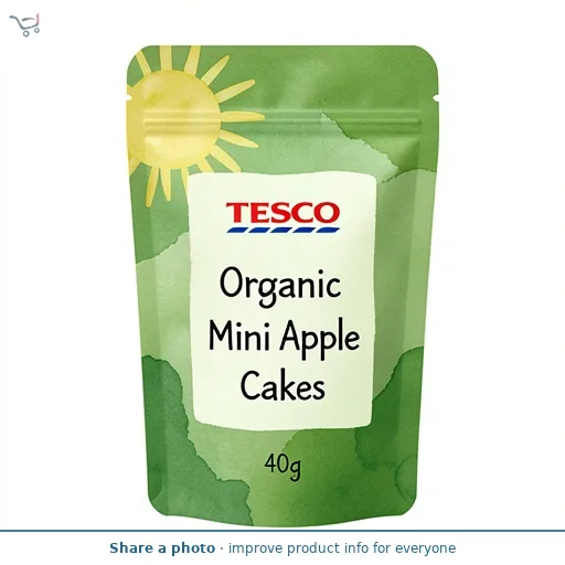 Tesco Organic Mini Apple Rice Cakes 40g