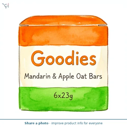 Goodies Mandarin & Apple Oat Bars 6x23g